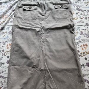 Burton Tan Corduroy Skirt